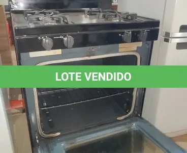 LOTE 091 - 01 FOGÃO. (NO ESTADO EM QUE SE ENCONTRA. SUJEITO A AVARIAS OCULTAS/VISÍVEIS.) BF8512Y
