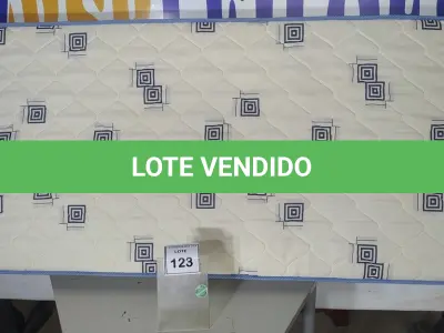 LOTE 123 - 01 COLCHÃO SOLTEIRO 1,88CM X 0,88CM. (NO ESTADO EM QUE SE ENCONTRA. SUJEITO A AVARIAS OCULTAS/VISÍVEIS.) BJ7224Y