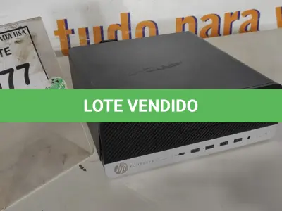 LOTE 077 - 01 CPU HP ELITEDESK COM 16GB DE MEMORIA RAM . (NO ESTADO EM QUE SE ENCONTRA. SUJEITO A AVARIAS OCULTAS/VISÍVEIS.) MXL9341YK6