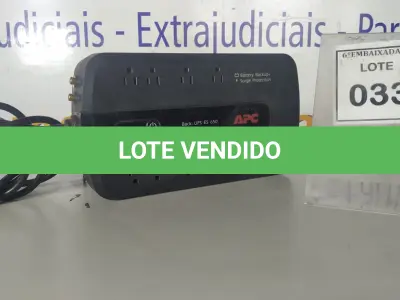 LOTE 033 - 01 NOBREAK UNITS APC POWER SURGE PROTECTOR. (NO ESTADO EM QUE SE ENCONTRA. SUJEITO A AVARIAS OCULTAS/VISÍVEIS.)
