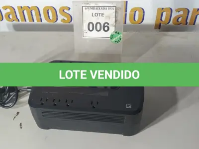 LOTE 006 - 01 NOBREAK UNITS APC POWER SURGE PROTECTOR. (NO ESTADO EM QUE SE ENCONTRA. SUJEITO A AVARIAS OCULTAS/VISÍVEIS.)