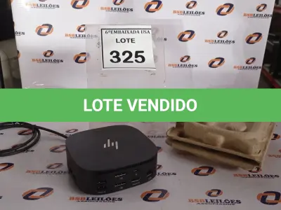 LOTE 325 - 01 DOCKING STATION HP HSN-IX02.(NOVO) (NO ESTADO EM QUE SE ENCONTRA. SUJEITO A AVARIAS OCULTAS/VISÍVEIS.)