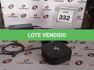 LOTE 332 - 01 DOCKING STATION HP HSN-IX02.(NOVO) (NO ESTADO EM QUE SE ENCONTRA. SUJEITO A AVARIAS OCULTAS/VISÍVEIS.)