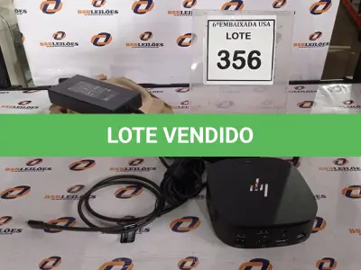 LOTE 356 - 01 DOCKING STATION HP HSN-IX02.(NOVO) (NO ESTADO EM QUE SE ENCONTRA. SUJEITO A AVARIAS OCULTAS/VISÍVEIS.)