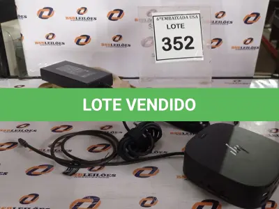 LOTE 352 - 01 DOCKING STATION HP HSN-IX02.(NOVO) (NO ESTADO EM QUE SE ENCONTRA. SUJEITO A AVARIAS OCULTAS/VISÍVEIS.)