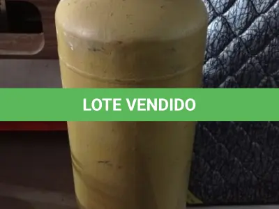 LOTE 302 - 01 BOTIJÃO DE GÁS VAZIO P45. (NO ESTADO EM QUE SE ENCONTRA. SUJEITO A AVARIAS OCULTAS/VISÍVEIS.)