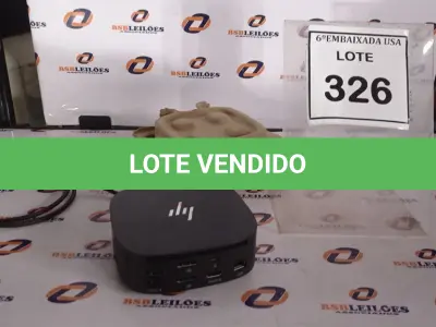 LOTE 326 - 01 DOCKING STATION HP HSN-IX02.(NOVO) (NO ESTADO EM QUE SE ENCONTRA. SUJEITO A AVARIAS OCULTAS/VISÍVEIS.)