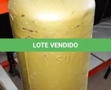 LOTE 248 - 01 BOTIJÃO DE GÁS VAZIO P45. (NO ESTADO EM QUE SE ENCONTRA. SUJEITO A AVARIAS OCULTAS/VISÍVEIS.)