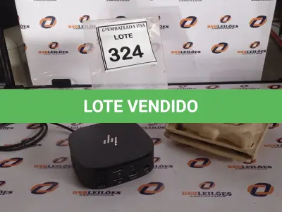 LOTE 324 - 01 DOCKING STATION HP HSN-IX02.(NOVO) (NO ESTADO EM QUE SE ENCONTRA. SUJEITO A AVARIAS OCULTAS/VISÍVEIS.)