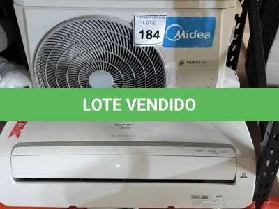 LOTE 184 - 01 AR CONDICIONADO MIDEA INVERTER 12.000BTUS. (NO ESTADO EM QUE SE ENCONTRA. SUJEITO A AVARIAS OCULTAS/VISÍVEIS.) AV9860T