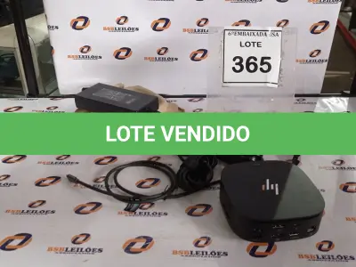 LOTE 365 - 01 DOCKING STATION HP HSN-IX02.(NOVO) (NO ESTADO EM QUE SE ENCONTRA. SUJEITO A AVARIAS OCULTAS/VISÍVEIS.)