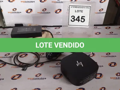 LOTE 345 - 01 DOCKING STATION HP HSN-IX02.(NOVO) (NO ESTADO EM QUE SE ENCONTRA. SUJEITO A AVARIAS OCULTAS/VISÍVEIS.)