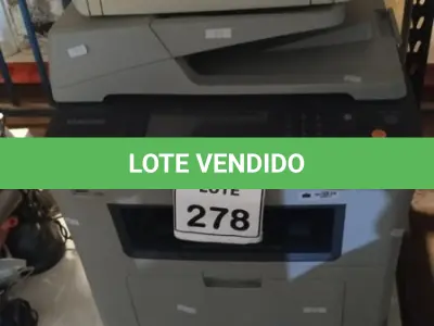 LOTE 278 - 01 IMPRESSORA MULTIFUNCIONAL MODELO SCX-5835NX MARCA SAMSUNG E 01 IMPRESSORA MARCA HP. (NO ESTADO) ATENÇÃO! FAZER A VISITAÇÃO ANTES DE ARREMATAR, NÃO SABEMOS SE FUNCIONA, LEILÃO NÃO TEM GARANTIA E NEM DEVOLUÇÃO, SUJEITO A POSSÍVEIS AVARIAS VISÍVEIS/OCULTAS E/OU AUSÊNCIA DE COMPONENTES.