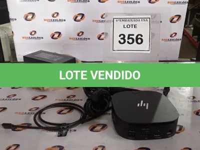 LOTE 356 - 01 DOCKING STATION HP HSN-IX02.(NOVO) (NO ESTADO EM QUE SE ENCONTRA. SUJEITO A AVARIAS OCULTAS/VISÍVEIS.)