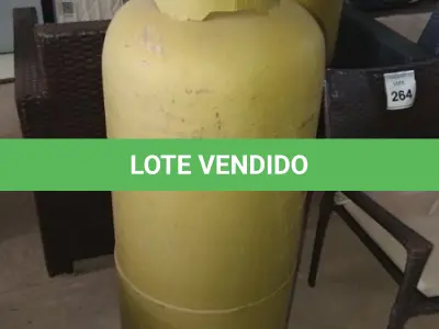 LOTE 265 - 01 BOTIJÃO DE GÁS VAZIO P45. (NO ESTADO EM QUE SE ENCONTRA. SUJEITO A AVARIAS OCULTAS/VISÍVEIS.)