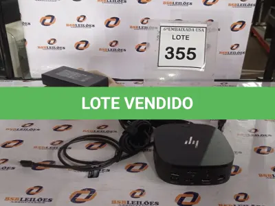 LOTE 355 - 01 DOCKING STATION HP HSN-IX02.(NOVO) (NO ESTADO EM QUE SE ENCONTRA. SUJEITO A AVARIAS OCULTAS/VISÍVEIS.)