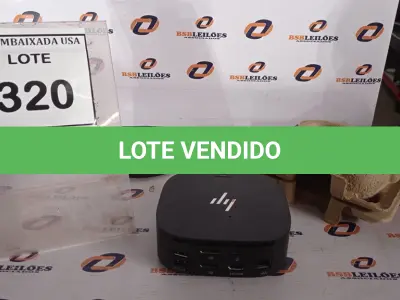 LOTE 320 - 01 DOCKING STATION HP HSN-IX02.(NOVO) (NO ESTADO EM QUE SE ENCONTRA. SUJEITO A AVARIAS OCULTAS/VISÍVEIS.)
