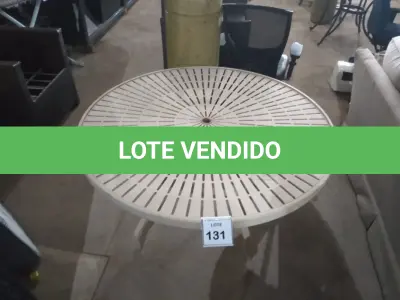 LOTE 131 -  01 MESA DE JARDIM. (NO ESTADO EM QUE SE ENCONTRA. SUJEITO A AVARIAS OCULTAS/VISÍVEIS.) BF8580U