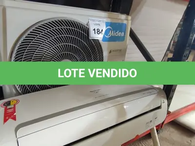 LOTE 184 - 01 AR CONDICIONADO MIDEA INVERTER 12.000BTUS. (NO ESTADO EM QUE SE ENCONTRA. SUJEITO A AVARIAS OCULTAS/VISÍVEIS.) AV9860T