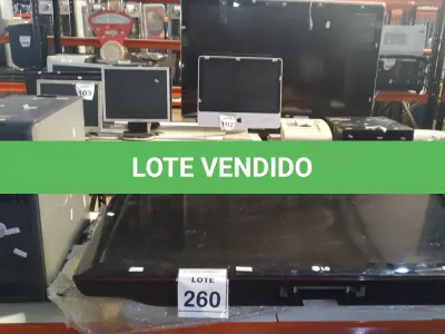 LOTE 260 - 01 TV LCD 42’’, 01 CPU MARCA DELL E 05 PRATELEIRAS EM MDF. (NO ESTADO) ATENÇÃO! FAZER A VISITAÇÃO ANTES DE ARREMATAR, NÃO SABEMOS SE FUNCIONA, LEILÃO NÃO TEM GARANTIA E NEM DEVOLUÇÃO, SUJEITO A POSSÍVEIS AVARIAS VISÍVEIS/OCULTAS E/OU AUSÊNCIA DE COMPONENTES.