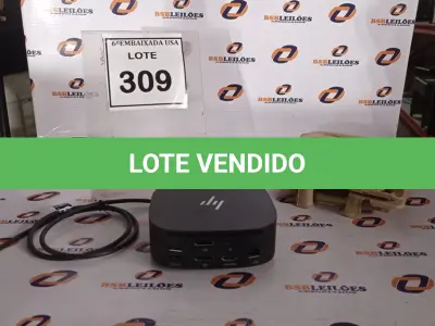 LOTE 309 - 01 DOCKING STATION HP HSN-IX02.(NOVO) (NO ESTADO EM QUE SE ENCONTRA. SUJEITO A AVARIAS OCULTAS/VISÍVEIS.)