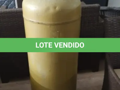 LOTE 269 - 01 BOTIJÃO DE GÁS VAZIO P45. (NO ESTADO EM QUE SE ENCONTRA. SUJEITO A AVARIAS OCULTAS/VISÍVEIS.)