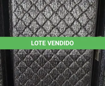 LOTE 173 - 01 COLCHÃO SOLTEIRO COM BASE 1,88CM X 0,88CM. (NO ESTADO EM QUE SE ENCONTRA. SUJEITO A AVARIAS OCULTAS/VISÍVEIS.) BJ7222L