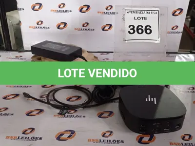 LOTE 366 - 01 DOCKING STATION HP HSN-IX02.(NOVO) (NO ESTADO EM QUE SE ENCONTRA. SUJEITO A AVARIAS OCULTAS/VISÍVEIS.)