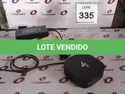 LOTE 335 - 01 DOCKING STATION HP HSN-IX02.(NOVO) (NO ESTADO EM QUE SE ENCONTRA. SUJEITO A AVARIAS OCULTAS/VISÍVEIS.)