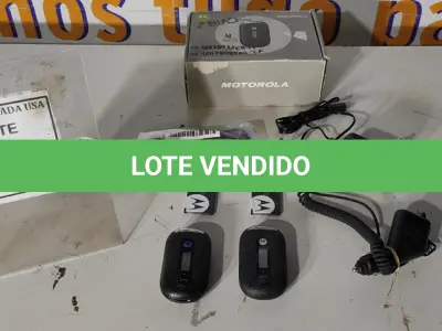 LOTE 236 - 02 MOTOROLAS PEBL U6 BLACK. (NO ESTADO EM QUE SE ENCONTRA. SUJEITO A AVARIAS OCULTAS/VISÍVEIS.) 00178485CS56F, 00178472EB7F