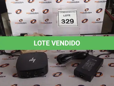 LOTE 329 - 01 DOCKING STATION HP HSN-IX02.(NOVO) (NO ESTADO EM QUE SE ENCONTRA. SUJEITO A AVARIAS OCULTAS/VISÍVEIS.)