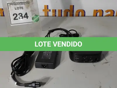 LOTE 234 - 01 DOCKING STATION HP HSN-IX02. (NOVO) (NO ESTADO EM QUE SE ENCONTRA. SUJEITO A AVARIAS OCULTAS/VISÍVEIS.)