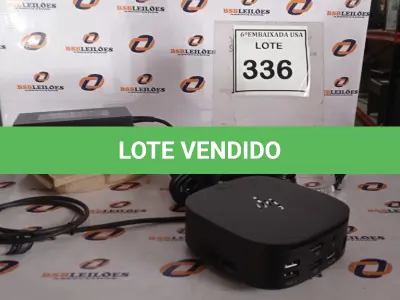 LOTE 336 - 01 DOCKING STATION HP HSN-IX02.(NOVO) (NO ESTADO EM QUE SE ENCONTRA. SUJEITO A AVARIAS OCULTAS/VISÍVEIS.)
