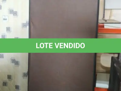 LOTE 259 - 02 BASES DE CAMA DE CASAL COURINO PRETO E MARROM 1,98CM X 1,58CM. (NO ESTADO EM QUE SE ENCONTRA. SUJEITO A AVARIAS OCULTAS/VISÍVEIS.)