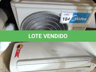 LOTE 184 - 01 AR CONDICIONADO MIDEA INVERTER 12.000BTUS. (NO ESTADO EM QUE SE ENCONTRA. SUJEITO A AVARIAS OCULTAS/VISÍVEIS.) AV9860T