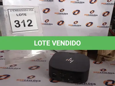 LOTE 312 - 01 DOCKING STATION HP HSN-IX02.(NOVO) (NO ESTADO EM QUE SE ENCONTRA. SUJEITO A AVARIAS OCULTAS/VISÍVEIS.)