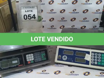 LOTE 054 - 02 BALANÇAS. (NO ESTADO) ATENÇÃO! FAZER A VISITAÇÃO ANTES DE ARREMATAR, NÃO SABEMOS SE FUNCIONA, LEILÃO NÃO TEM GARANTIA E NEM DEVOLUÇÃO, SUJEITO A POSSÍVEIS AVARIAS VISÍVEIS/OCULTAS E/OU AUSÊNCIA DE COMPONENTES.