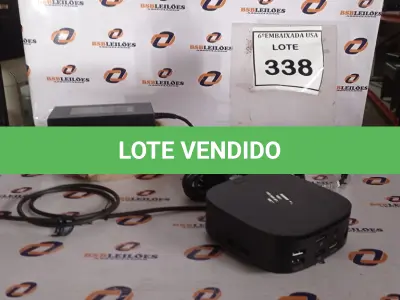 LOTE 338 - 01 DOCKING STATION HP HSN-IX02.(NOVO) (NO ESTADO EM QUE SE ENCONTRA. SUJEITO A AVARIAS OCULTAS/VISÍVEIS.)