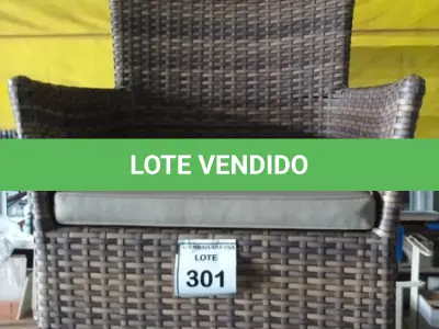 LOTE 301 - 01 CADEIRA DE JARDIM. (NO ESTADO EM QUE SE ENCONTRA. SUJEITO A AVARIAS OCULTAS/VISÍVEIS.) BF8659X