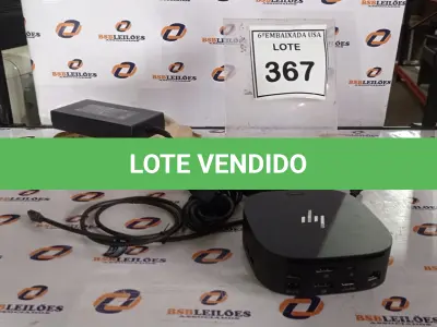 LOTE 367 - 01 DOCKING STATION HP HSN-IX02.(NOVO) (NO ESTADO EM QUE SE ENCONTRA. SUJEITO A AVARIAS OCULTAS/VISÍVEIS.)