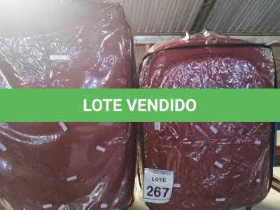 LOTE 267 - 02 MALAS DE VIAGEMCOM RODAS E ALÇA RETRÁTIL MARCA LUXEL. (NO ESTADO) ATENÇÃO! FAZER A VISITAÇÃO ANTES DE ARREMATAR, NÃO SABEMOS SE FUNCIONA, LEILÃO NÃO TEM GARANTIA E NEM DEVOLUÇÃO, SUJEITO A POSSÍVEIS AVARIAS VISÍVEIS/OCULTAS E/OU AUSÊNCIA DE COMPONENTES.