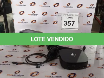 LOTE 357 - 01 DOCKING STATION HP HSN-IX02.(NOVO) (NO ESTADO EM QUE SE ENCONTRA. SUJEITO A AVARIAS OCULTAS/VISÍVEIS.)