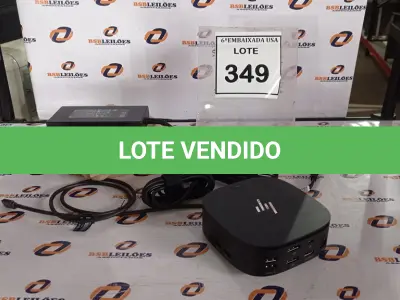 LOTE 349 - 01 DOCKING STATION HP HSN-IX02.(NOVO) (NO ESTADO EM QUE SE ENCONTRA. SUJEITO A AVARIAS OCULTAS/VISÍVEIS.)