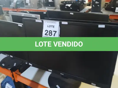 LOTE 287 - 01 LOTE COM VÁRIOS MONITORES DE MARCAS E MODELOS DIVERSOS. (NO ESTADO) ATENÇÃO! FAZER A VISITAÇÃO ANTES DE ARREMATAR, NÃO SABEMOS SE FUNCIONA, LEILÃO NÃO TEM GARANTIA E NEM DEVOLUÇÃO, SUJEITO A POSSÍVEIS AVARIAS VISÍVEIS/OCULTAS E/OU AUSÊNCIA DE COMPONENTES.