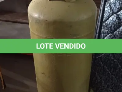 LOTE 302 - 01 BOTIJÃO DE GÁS VAZIO P45. (NO ESTADO EM QUE SE ENCONTRA. SUJEITO A AVARIAS OCULTAS/VISÍVEIS.)
