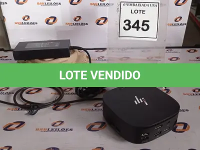 LOTE 345 - 01 DOCKING STATION HP HSN-IX02.(NOVO) (NO ESTADO EM QUE SE ENCONTRA. SUJEITO A AVARIAS OCULTAS/VISÍVEIS.)
