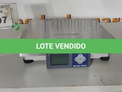 LOTE 197 - 01 BALANÇA METTLER TOLEDO. (NO ESTADO EM QUE SE ENCONTRA. SUJEITO A AVARIAS OCULTAS/VISÍVEIS.) SN: 67700666KV