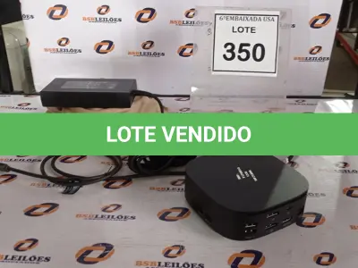 LOTE 350 - 01 DOCKING STATION HP HSN-IX02.(NOVO) (NO ESTADO EM QUE SE ENCONTRA. SUJEITO A AVARIAS OCULTAS/VISÍVEIS.)