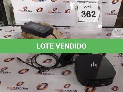 LOTE 362 - 01 DOCKING STATION HP HSN-IX02.(NOVO) (NO ESTADO EM QUE SE ENCONTRA. SUJEITO A AVARIAS OCULTAS/VISÍVEIS.)