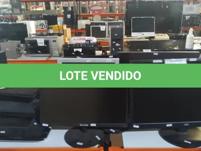 LOTE 287 - 01 LOTE COM VÁRIOS MONITORES DE MARCAS E MODELOS DIVERSOS. (NO ESTADO) ATENÇÃO! FAZER A VISITAÇÃO ANTES DE ARREMATAR, NÃO SABEMOS SE FUNCIONA, LEILÃO NÃO TEM GARANTIA E NEM DEVOLUÇÃO, SUJEITO A POSSÍVEIS AVARIAS VISÍVEIS/OCULTAS E/OU AUSÊNCIA DE COMPONENTES.